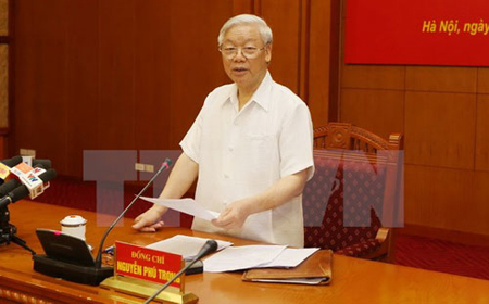 Tổng Bí thư Nguyễn Phú Trọng chủ trì Phiên họp thứ 10 của Ban Chỉ đạo Trung ương về phòng, chống tham nhũng.